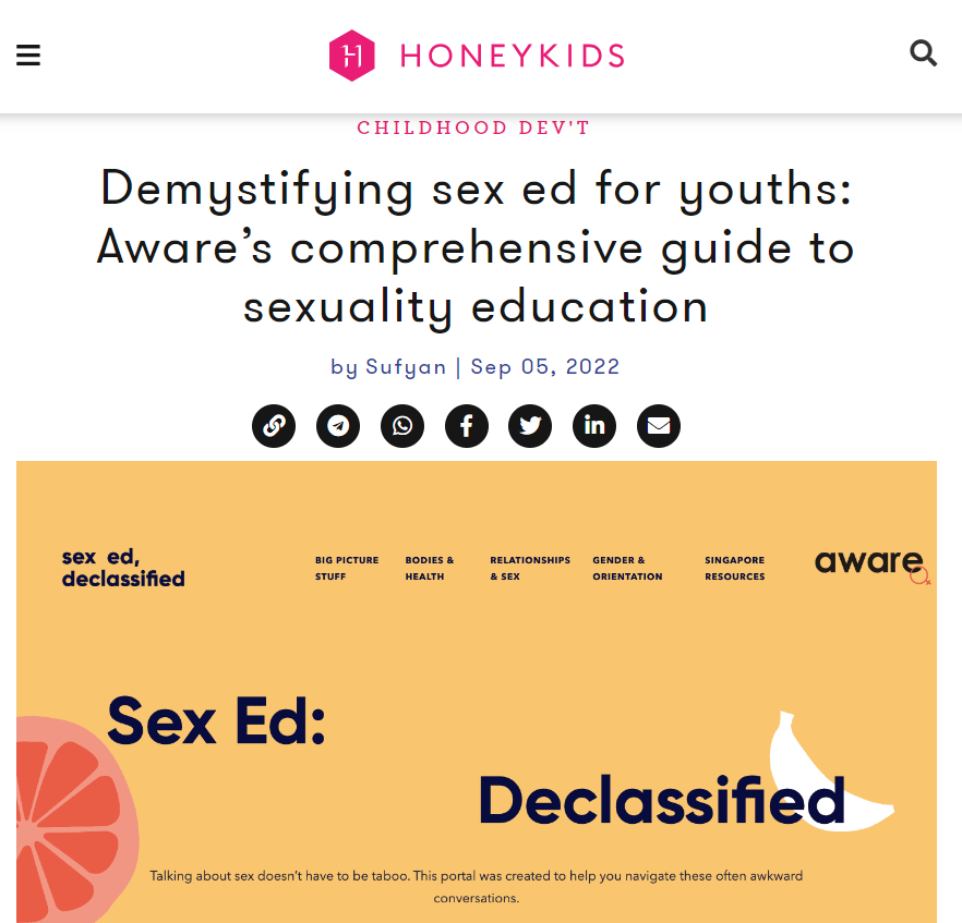 Local Blog Promotes AWARE pro-LGBT Sex Ed Website